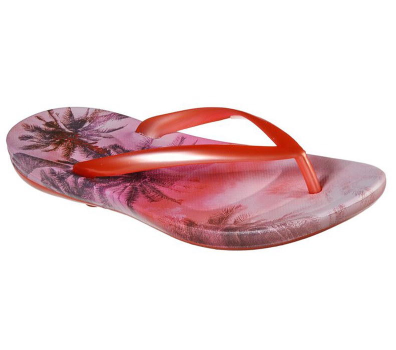 Skechers Dam Korall Flip Flop - Bungalow - Hot Tropics - Sverige (QRNYP-2819)